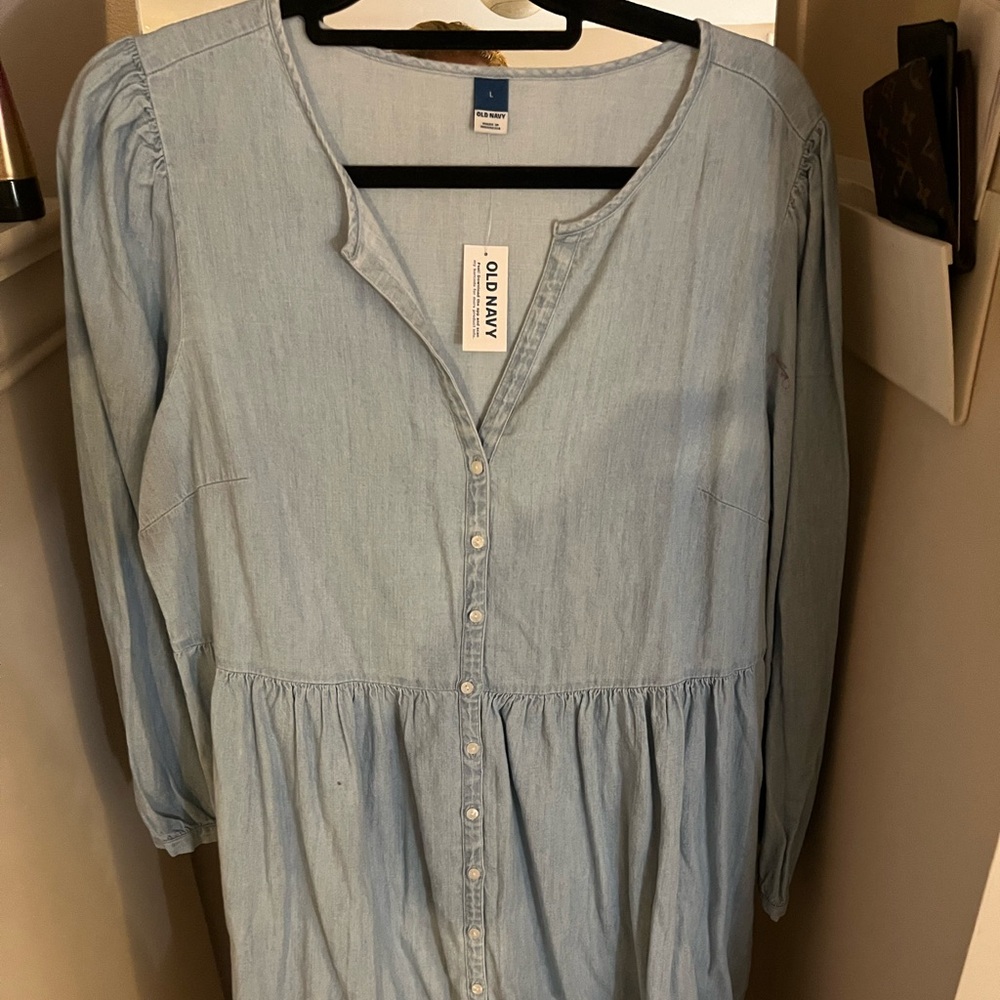 Old Navy Denim Dress Size Large